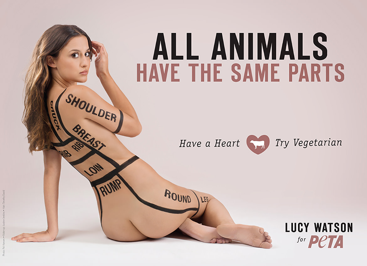 Peta: Vegetarianism \u2013 Lucy Watson \u2013 Official Website